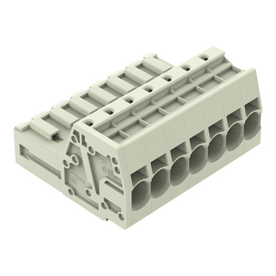 Wago 831 Series Male Connector for Use with Female Connector, 41A, CSA