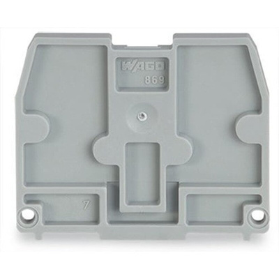 Wago 869 Series End Plate for Use with Terminal Block