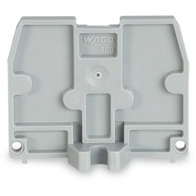 Wago 869 Series End Plate for Use with Terminal Block