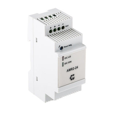 Chinfa AMR2 Switch Mode DIN Rail Panel Mount Power Supply 90 → 264V ac Input Voltage, 24V dc Output Voltage, 1A