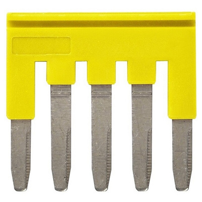 XW5S Short Bar for use with XW5G-P2.5-5 Grounding Terminal Block, XW5T-P2.5-5 Feed Through Terminal Block