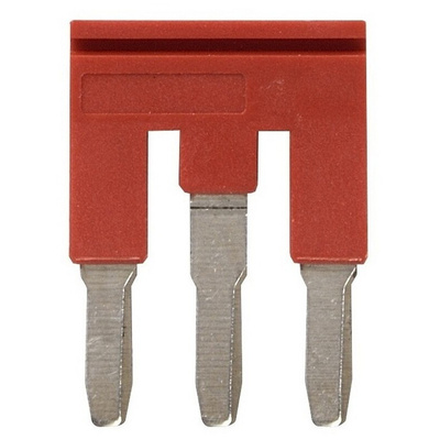 XW5S Short Bar for use with XW5G-P4.0-3 Grounding Terminal Block, XW5T-P4.0-3 Feed Through Terminal Block