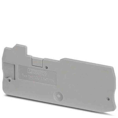 Phoenix Contact D-QTCU Series End Cover for Use with DIN Rail Terminal Blocks