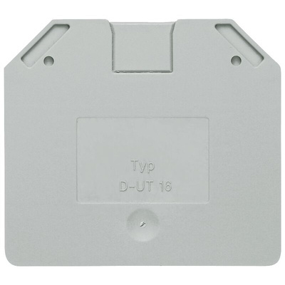 Siemens 8WH9076 Series End Cover for Use with DIN Rail Terminal Blocks