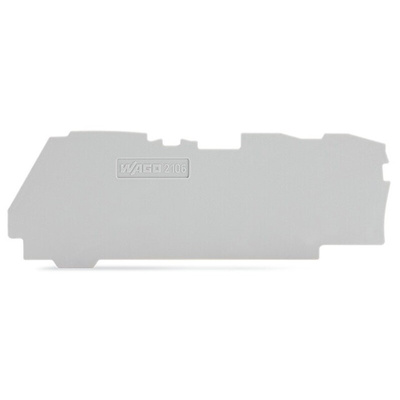 Wago TOPJOB S, 2106 Series End and Intermediate Plate for Use with 2106 Series Terminal Blocks