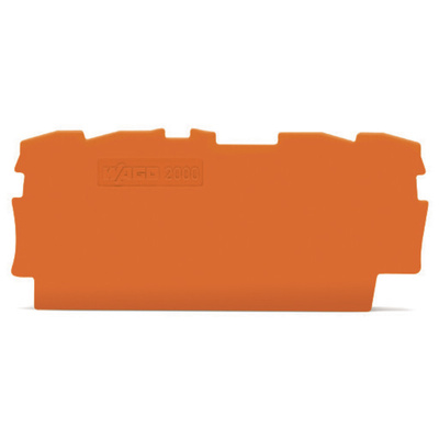 Wago TOPJOB S, 2000 Series End and Intermediate Plate for Use with 2000 Series Terminal Blocks