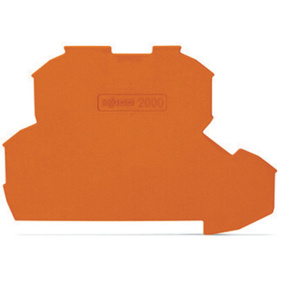 Wago TOPJOB S, 2000 Series End and Intermediate Plate for Use with 2000 Series Double Level Terminal Blocks