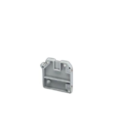 Phoenix Contact D-UK 3-MSTB-5.08-F Series End Cover for Use with DIN Rail Terminal Blocks