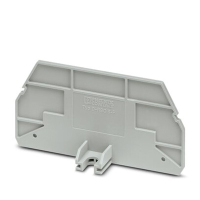 Phoenix Contact D-RSC 6-F E Series End Cover for Use with DIN Rail Terminal Blocks