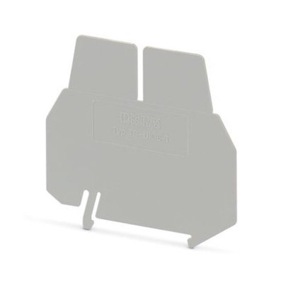 Phoenix Contact TS-UK 6-T Series Separating Plate for Use with DIN Rail Terminal Blocks