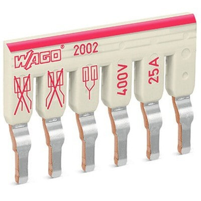 Wago TOPJOB S Series Staggered Jumper for Use with DIN Rail Terminal Block, 25A