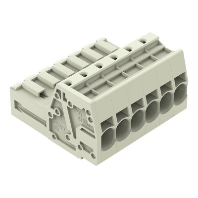 Wago 831 Series Male Connector for Use with Female Connector, 41A, CSA