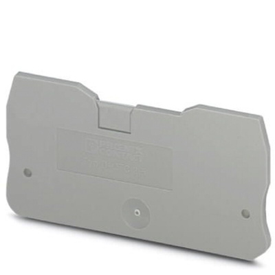 Phoenix Contact D-QTC 2.5 Series End Cover for Use with DIN Rail Terminal Blocks