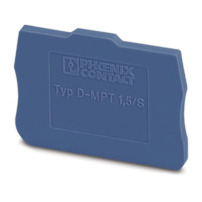 Phoenix Contact D-MPT 1.5/S BU Series End Cover