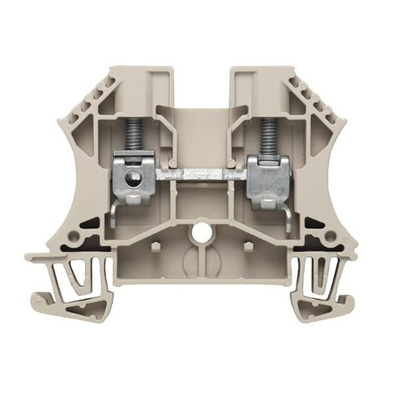 Weidmuller WDU Series Brown Feed Through Terminal Block, 6mm², Single-Level, Screw Termination, ATEX