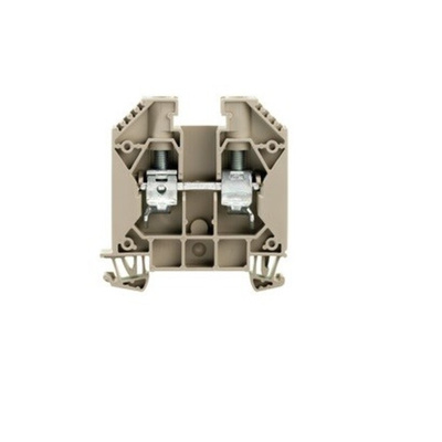 Weidmuller WDU Series Brown Feed Through Terminal Block, 16mm², Single-Level, Screw Termination, ATEX