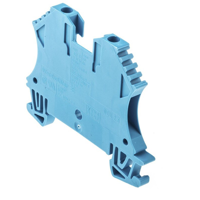 Weidmuller WDU Series Blue Feed Through Terminal Block, 2.5mm², Single-Level, Screw Termination, ATEX