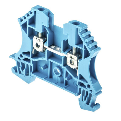 Weidmuller WDU Series Blue Feed Through Terminal Block, 2.5mm², Single-Level, Screw Termination, ATEX