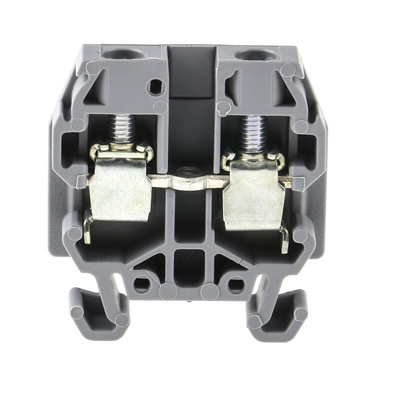 Entrelec SNA Series Grey DIN Rail Terminal Block, 4mm², Single-Level, Screw Termination