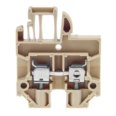 Weidmuller SAK Series Brown Feed Through Terminal Block, 2.5mm², Single-Level, Screw Termination, IECEx