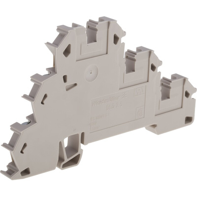 Weidmuller DLD Series Brown Feed Through Terminal Block, 2.5mm², Triple-Level, Screw Termination