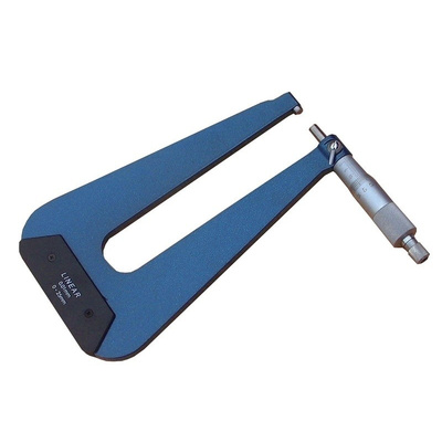 RS PRO Deep Throat Micrometer, With UKAS Calibration