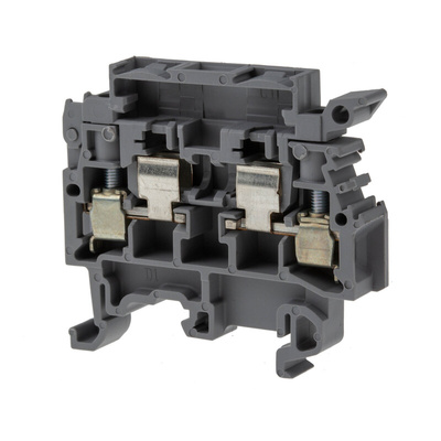 Entrelec MA Series Grey Fused DIN Rail Terminal, 4mm², Screw Termination, Fused
