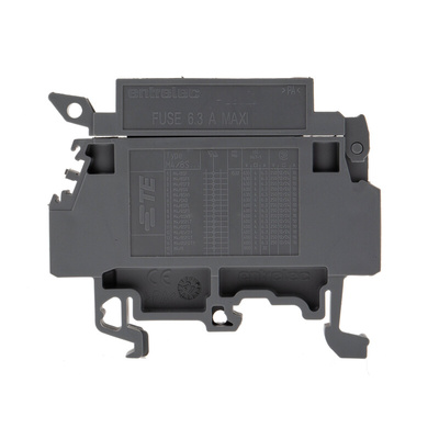 Entrelec MA Series Grey Fused DIN Rail Terminal, 4mm², Screw Termination, Fused
