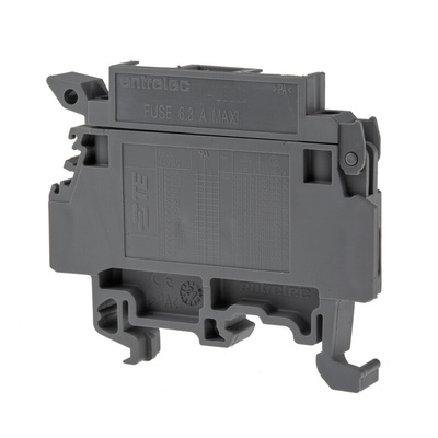 Entrelec MA Series Grey Fused DIN Rail Terminal, 4mm², Screw Termination, Fused