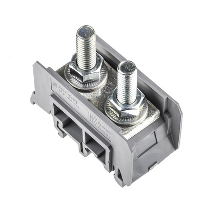 Entrelec SNA Series Grey Feed Through Terminal Block, 50mm², Single-Level, Bolt Termination