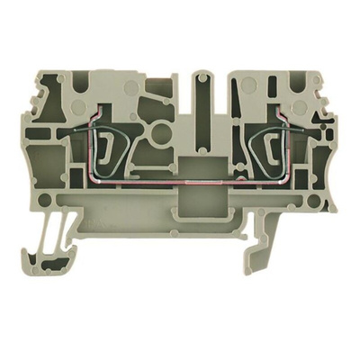 Weidmuller ZDU Series Brown Feed Through Terminal Block, 2.5mm², Single-Level, Clamp Termination