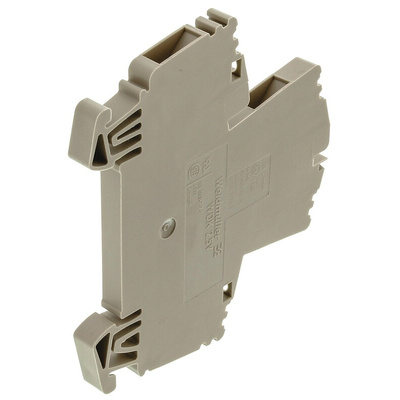 Weidmuller WDK Series Dark Beige Double Level Terminal Block, 2.5mm², Double-Level, Screw Termination, ATEX, IECEx