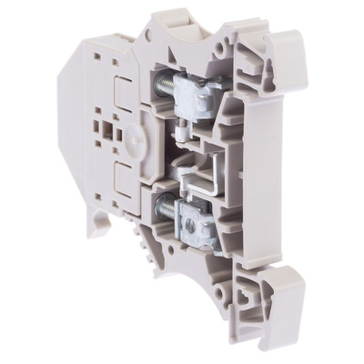 Weidmuller WSI Series Beige Fused DIN Rail Terminal, 2.5mm², Single-Level, Screw Termination, Fused