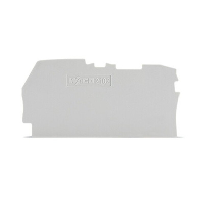 Wago TOPJOB S, 2102 Series End and Intermediate Plate for Use with 2102 Series Terminal Blocks