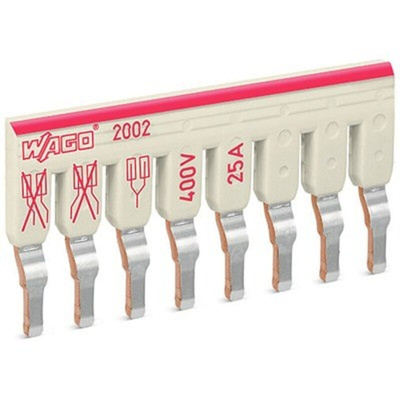 Wago TOPJOB S Series Staggered Jumper for Use with DIN Rail Terminal Block, 25A