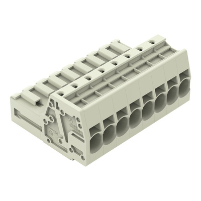 Wago 831 Series Male Connector for Use with Female Connector, 41A, CSA
