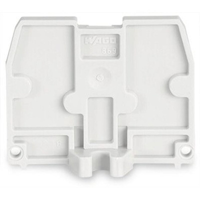 Wago 869 Series End Plate for Use with Terminal Block