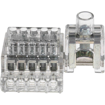 RS PRO Clear Terminal Block, 35mm², Screw Termination