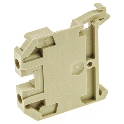 Weidmuller SAK Series Beige Feed Through Terminal Block, 4mm², Single-Level, Screw Termination, IECEx