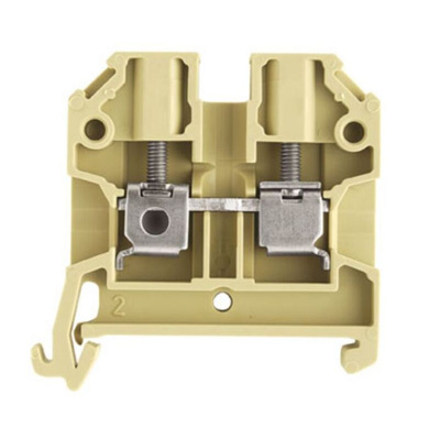 Weidmuller SAK Series Beige Feed Through Terminal Block, 4mm², Single-Level, Screw Termination, IECEx