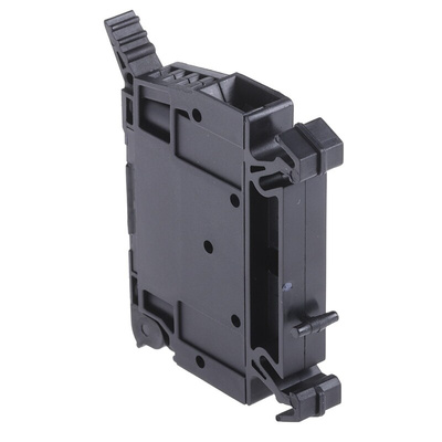 Weidmuller W Series Black Fused DIN Rail Terminal, Single-Level, Screw Termination