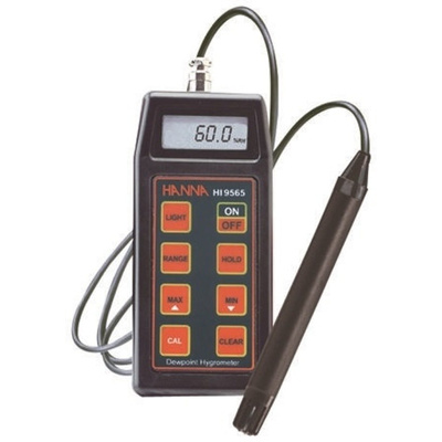 Hanna Instruments HI 9564 Handheld Hygrometer, Max Temperature +60°C, Max Humidity 95%RH With RS Calibration