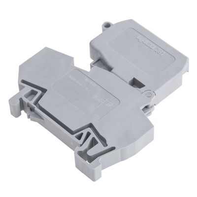 Wago 281 Series Grey Fuse Terminal Block, 4mm², Single-Level, Cage Clamp Termination, Fused