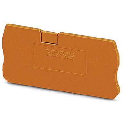 Phoenix Contact D-PT 1.5/S-MT-0.8 OG Series End Cover for Use with DIN Rail Terminal Blocks