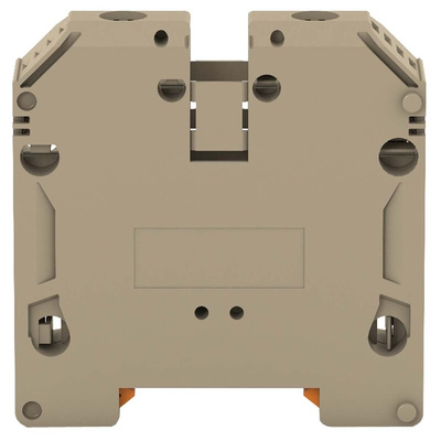 RS PRO Beige Feed Through Terminal Block, Double-Level, Screw Termination