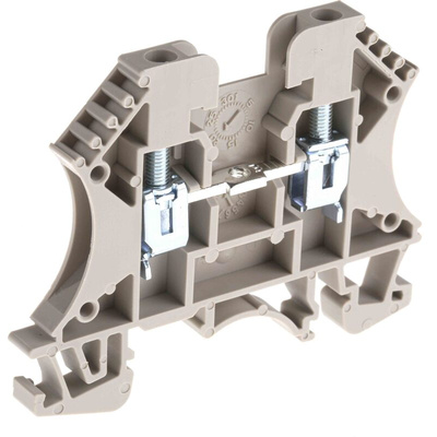 RS PRO DIN Rail Terminal Block, 2.5mm², Single-Level, Screw Termination