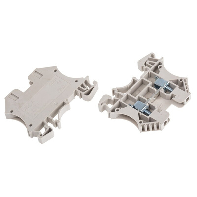 RS PRO DIN Rail Terminal Block, 4mm², Single-Level, Screw Termination