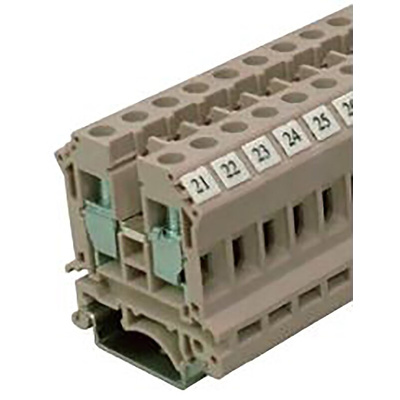 RS PRO DIN Rail Terminal Block, Single-Level, Screw Termination