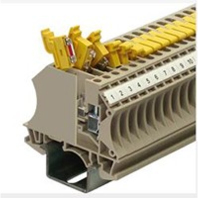 RS PRO Disconnect Terminal Block, 4mm², Single-Level, Screw Termination