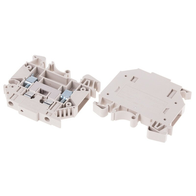 RS PRO Disconnect Terminal Block, 4mm², Single-Level, Screw Termination, Fused